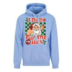 I Do It For The Hos Santa Claus Christmas Lights Unisex Surf Hoodie