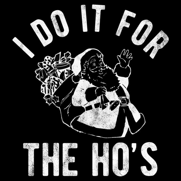 I Do It For The Hos Funny Santa Claus Christmas Holiday City Backpack