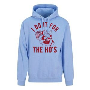 I Do It For The Hos Funny Santa Claus Christmas Holiday Unisex Surf Hoodie