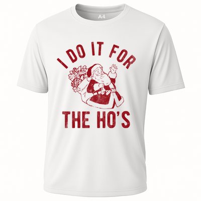 I Do It For The Hos Funny Santa Claus Christmas Holiday Performance Shirt