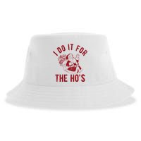 I Do It For The Hos Funny Santa Claus Christmas Holiday Sustainable Bucket Hat