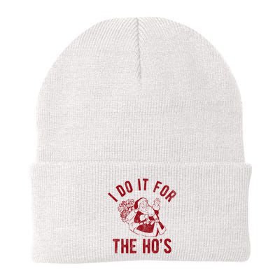 I Do It For The Hos Funny Santa Claus Christmas Holiday Beanie