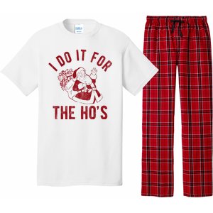 I Do It For The Hos Funny Santa Claus Christmas Holiday Pajama Set