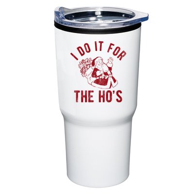I Do It For The Hos Funny Santa Claus Christmas Holiday Tumbler