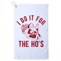 I Do It For The Hos Funny Santa Claus Christmas Holiday Golf Towel