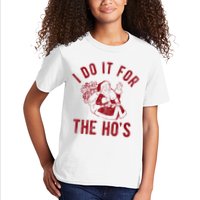 I Do It For The Hos Funny Santa Claus Christmas Holiday Kids T-Shirt