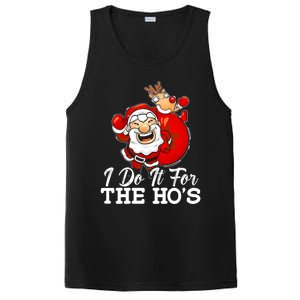 I Do It For The Hos Retro Santa Lover Santa Claus Fans Gift PosiCharge Competitor Tank