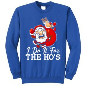 I Do It For The Hos Retro Santa Lover Santa Claus Fans Gift Sweatshirt