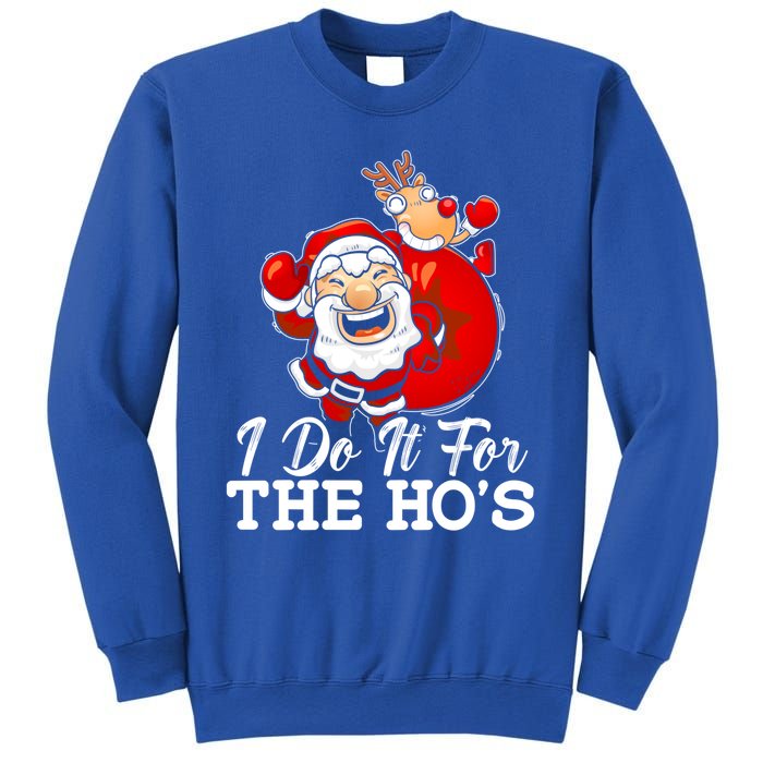 I Do It For The Hos Retro Santa Lover Santa Claus Fans Gift Sweatshirt