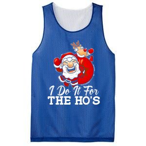 I Do It For The Hos Retro Santa Lover Santa Claus Fans Gift Mesh Reversible Basketball Jersey Tank