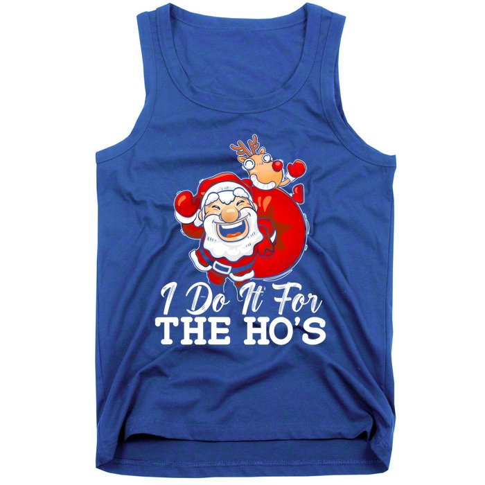 I Do It For The Hos Retro Santa Lover Santa Claus Fans Gift Tank Top