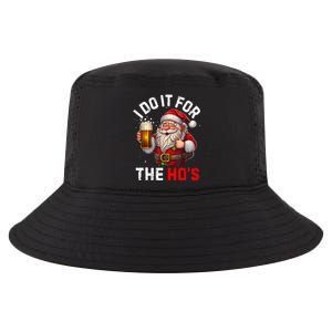 I Do It For The Hos Funny Inappropriate Christmas Santa Face Cool Comfort Performance Bucket Hat