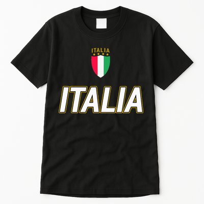 Italia Design Italian Soccer Jersey Style Italy Pride Tall T-Shirt
