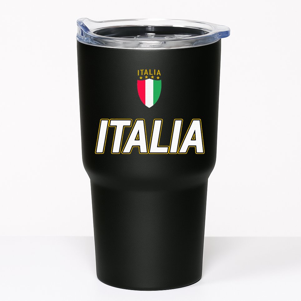 Italia Design Italian Soccer Jersey Style Italy Pride Tumbler