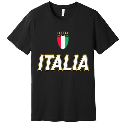 Italia Design Italian Soccer Jersey Style Italy Pride Premium T-Shirt