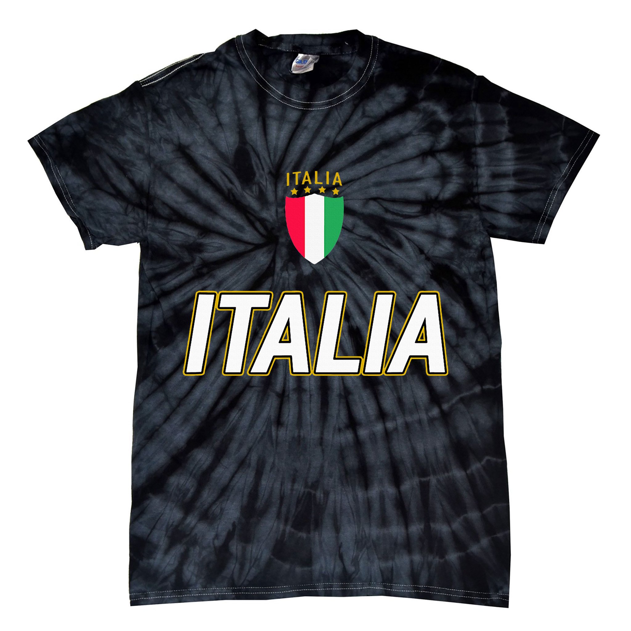 Italia Design Italian Soccer Jersey Style Italy Pride Tie-Dye T-Shirt