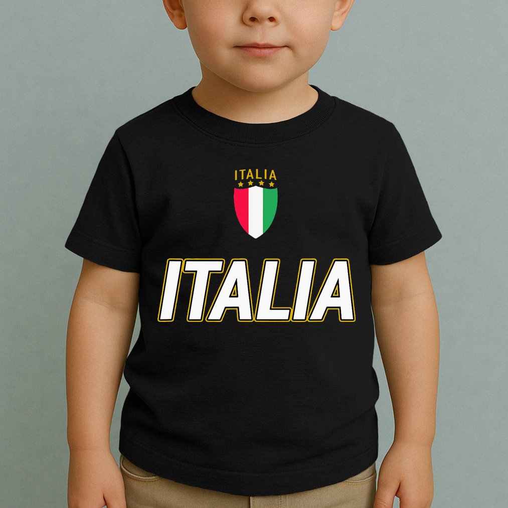 Italia Design Italian Soccer Jersey Style Italy Pride Toddler T-Shirt