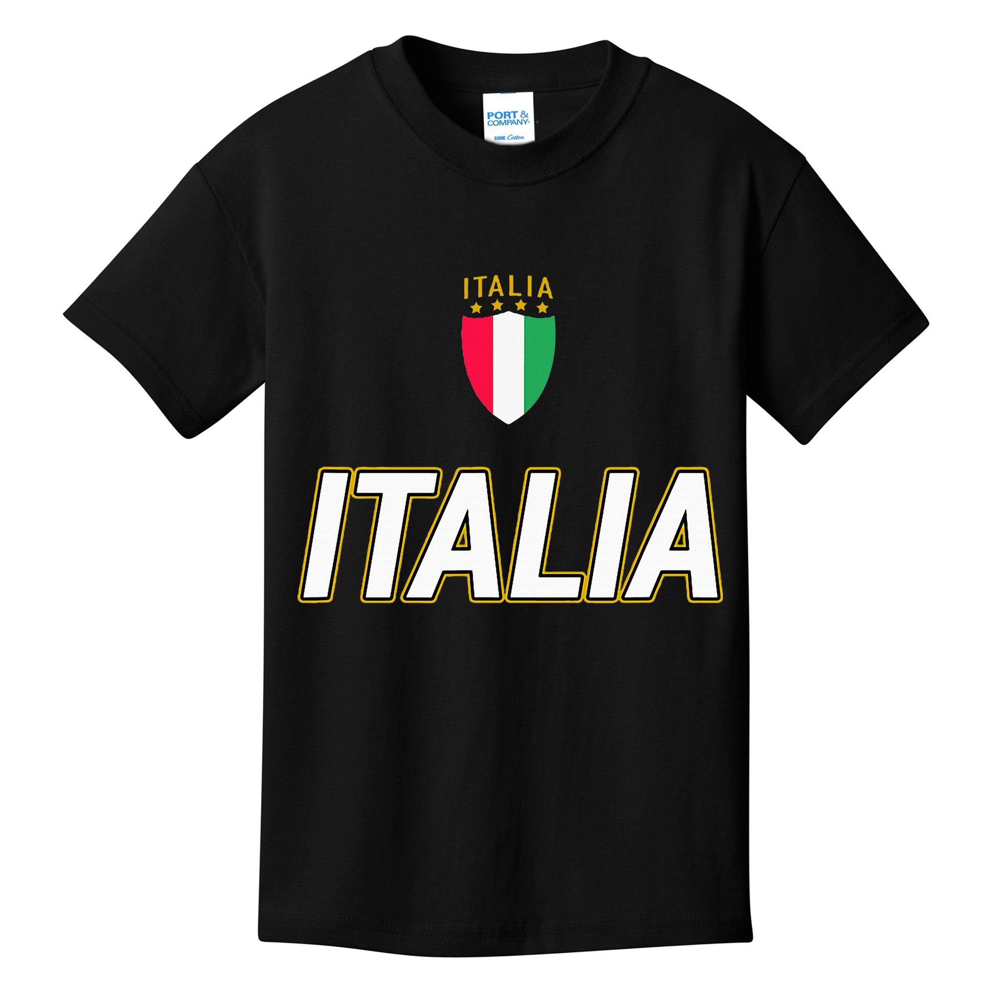 Italia Design Italian Soccer Jersey Style Italy Pride Kids T-Shirt
