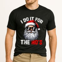 I Do It For The Hos Funny Inappropriate Christmas Santa Face Performance Shirt