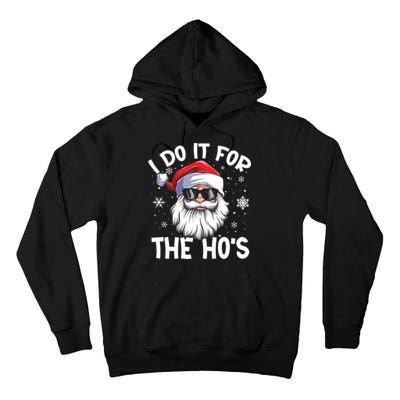 I Do It For The Hos Santa Claus Funny Christmas In July Xmas Tall Hoodie