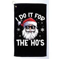 I Do It For The Hos Santa Claus Funny Christmas In July Xmas Golf Towel