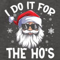 I Do It For The Hos Santa Claus Funny Christmas In July Xmas Vector Backpack