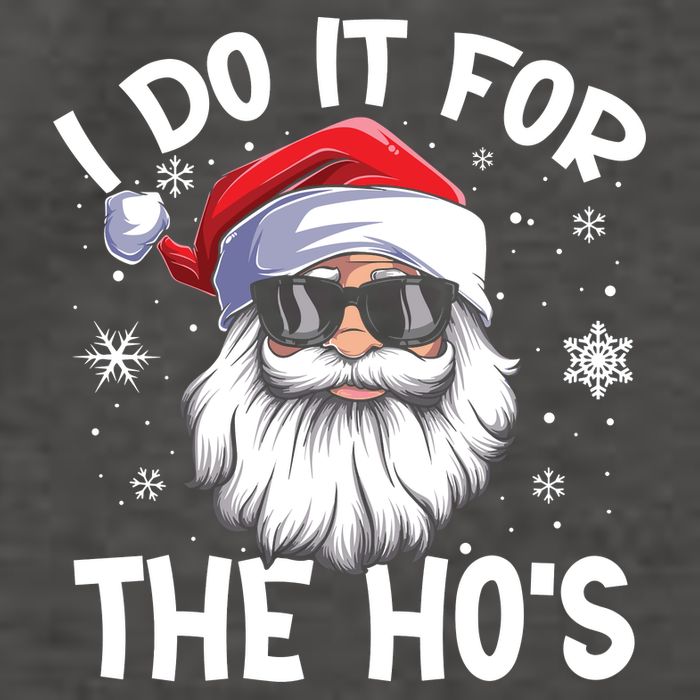 I Do It For The Hos Santa Claus Funny Christmas In July Xmas Vector Backpack