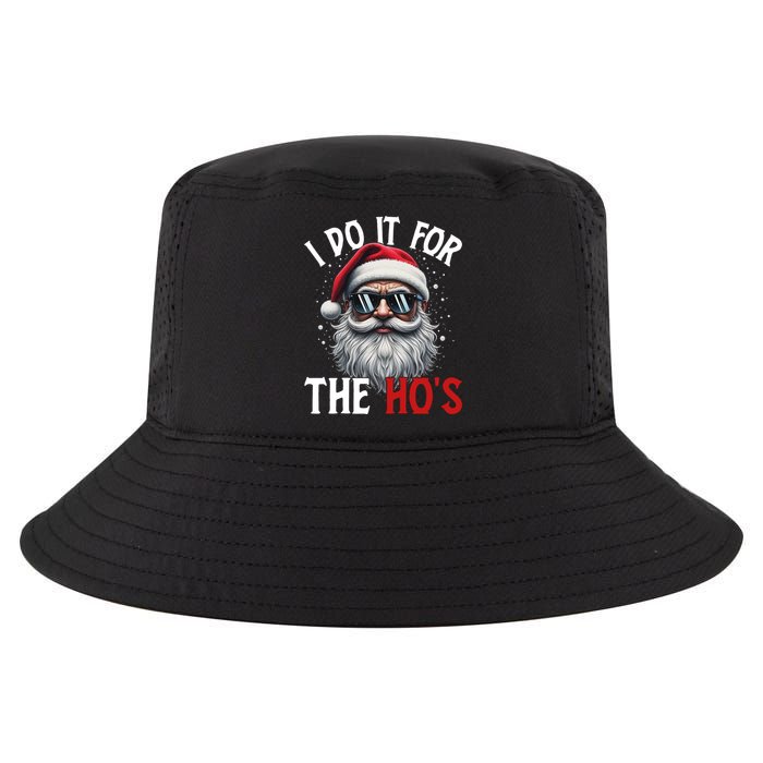 I Do It For The Hos Funny Christmas Santa Claus Cool Comfort Performance Bucket Hat