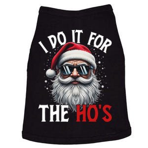 I Do It For The Hos Funny Christmas Santa Claus Doggie Tank