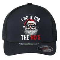 I Do It For The Hos Funny Christmas Santa Claus Flexfit Unipanel Trucker Cap