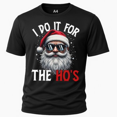 I Do It For The Hos Funny Christmas Santa Claus Performance Shirt
