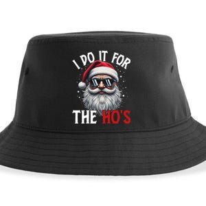 I Do It For The Hos Funny Christmas Santa Claus Sustainable Bucket Hat