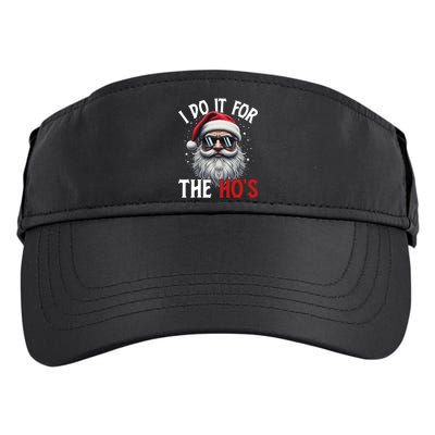 I Do It For The Hos Funny Christmas Santa Claus Adult Drive Performance Visor