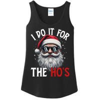 I Do It For The Hos Funny Christmas Santa Claus Ladies Essential Tank