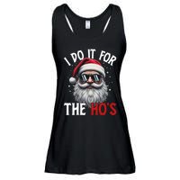 I Do It For The Hos Funny Christmas Santa Claus Ladies Essential Flowy Tank