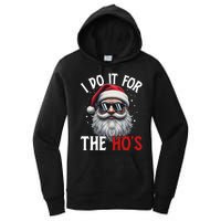 I Do It For The Hos Funny Christmas Santa Claus Women's Pullover Hoodie