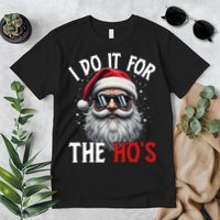 I Do It For The Hos Funny Christmas Santa Claus Premium T-Shirt