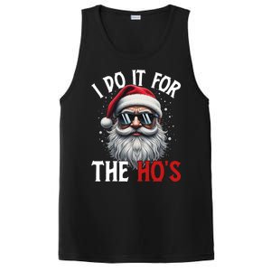 I Do It For The Hos Funny Christmas Santa Claus PosiCharge Competitor Tank