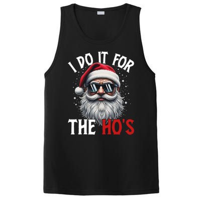 I Do It For The Hos Funny Christmas Santa Claus PosiCharge Competitor Tank