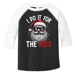 I Do It For The Hos Funny Christmas Santa Claus Toddler Fine Jersey T-Shirt