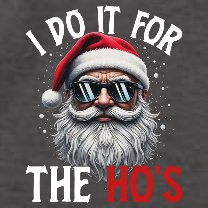 I Do It For The Hos Funny Christmas Santa Claus Vector Backpack