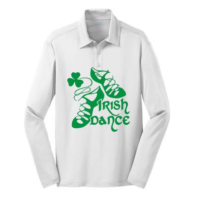 Irish Dance Silk Touch Performance Long Sleeve Polo