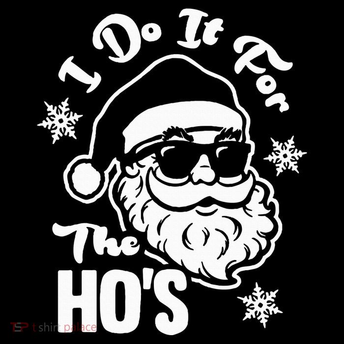 I Do It For The Hos Funny Christmas Pajama Family Xmas Apron