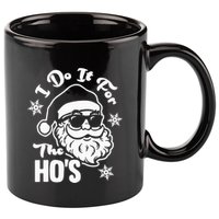 I Do It For The Hos Funny Christmas Pajama Family Xmas 11oz C Handle Ceramic Mug