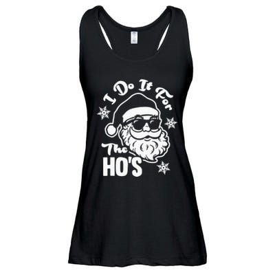 I Do It For The Hos Funny Christmas Pajama Family Xmas Ladies Essential Flowy Tank
