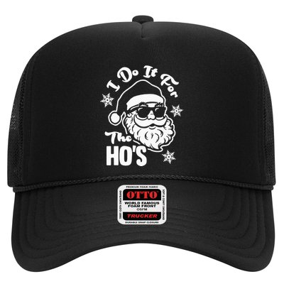 I Do It For The Hos Funny Christmas Pajama Family Xmas Trucker Hat