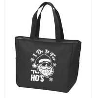 I Do It For The Hos Funny Christmas Pajama Family Xmas Zip Tote Bag