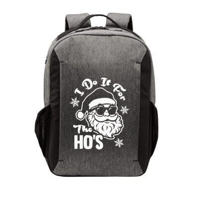 I Do It For The Hos Funny Christmas Pajama Family Xmas Vector Backpack
