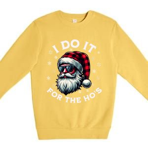 I Do It For The HoS Reindeer Inappropriate Christmas Gift Premium Crewneck Sweatshirt