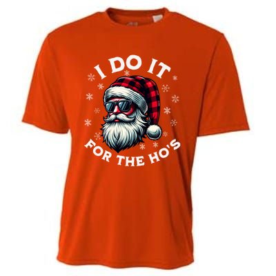 I Do It For The HoS Reindeer Inappropriate Christmas Gift Cooling Performance Crew T-Shirt